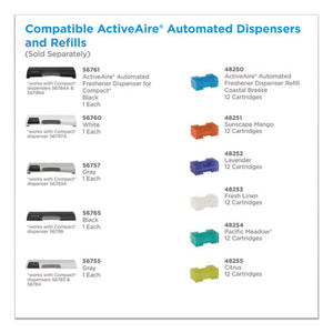 Activeaire Automated Freshener Dispenser Refill, Citrus, 12/carton