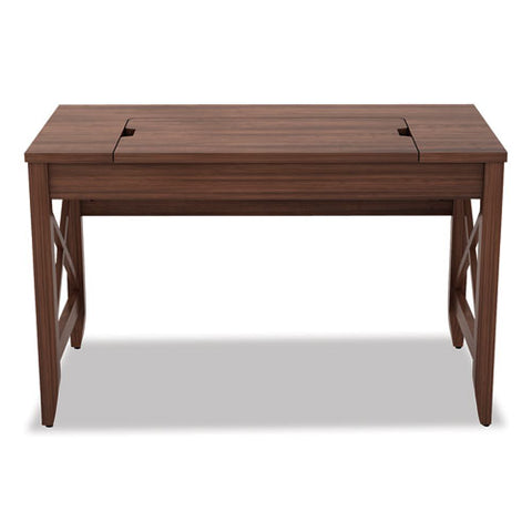 Image of Sit-to-stand Table Desk, 47.25w X 23.63d X 29.5 To 43.75h, Modern Walnut