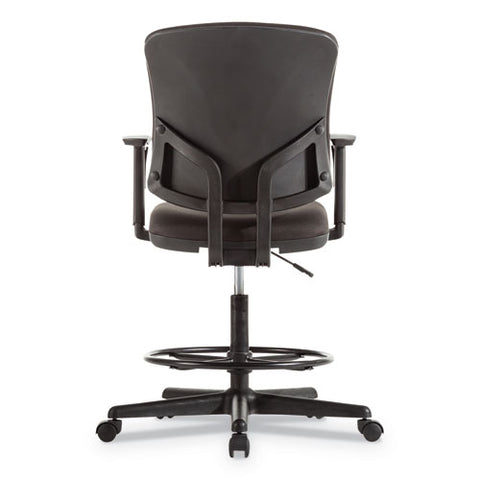 Image of Everyday Task Stool, 31.38" Seat Height, Supports Up To 275 Lbs, Black Seat/black Back, Black Base