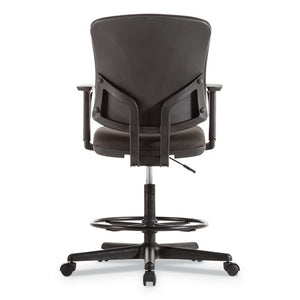 Everyday Task Stool, 31.38" Seat Height, Supports Up To 275 Lbs, Black Seat/black Back, Black Base