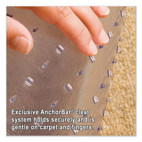 Image of Everlife Chair Mats For Medium Pile Carpet, Rectangular, 46 X 60, Clear