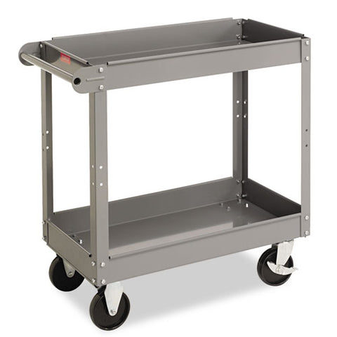 Image of Two-shelf Metal Cart, 24w X 36d X 32h, Gray