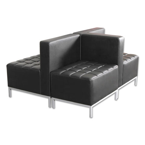 Image of Alera Qub Series Corner Sectional, 26.38w X 26.38d X 30.5h, Black