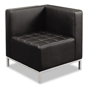 Alera Qub Series Corner Sectional, 26.38w X 26.38d X 30.5h, Black