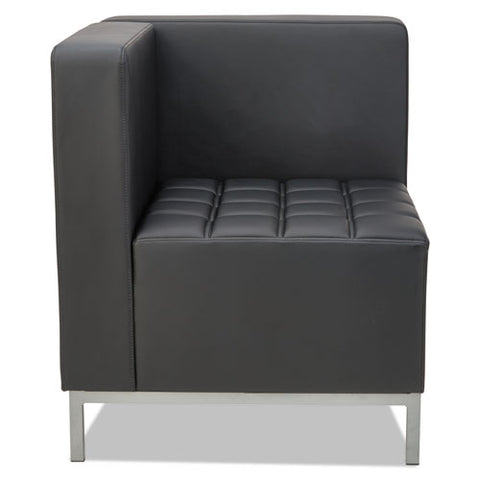 Image of Alera Qub Series Corner Sectional, 26.38w X 26.38d X 30.5h, Black