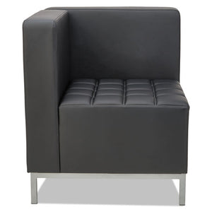 Alera Qub Series Corner Sectional, 26.38w X 26.38d X 30.5h, Black