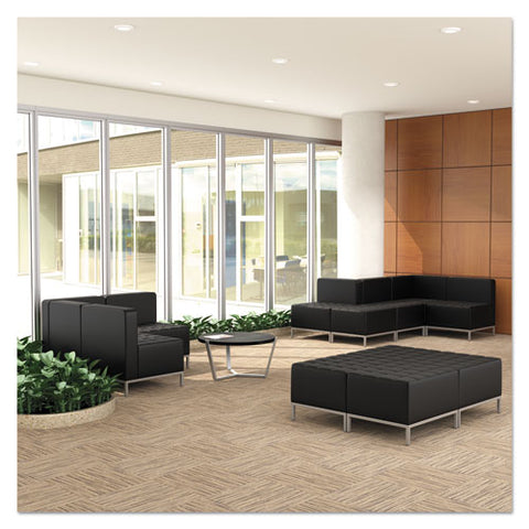 Image of Alera Qub Series Corner Sectional, 26.38w X 26.38d X 30.5h, Black