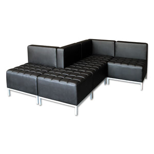 Alera Qub Series Corner Sectional, 26.38w X 26.38d X 30.5h, Black