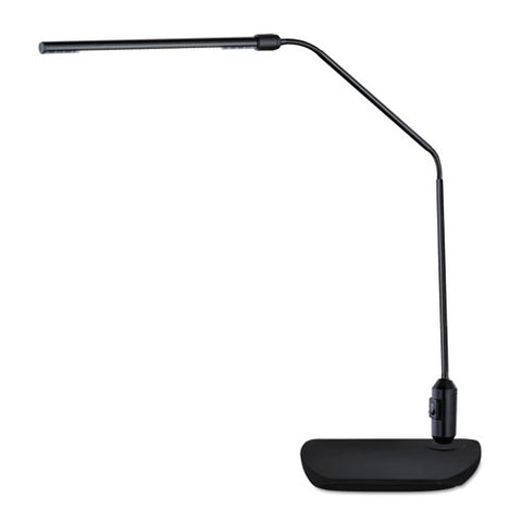 Image of Led Desk Lamp With Interchangeable Base Or Clamp, 5.13"w X 21.75"d X 21.75"h, Black