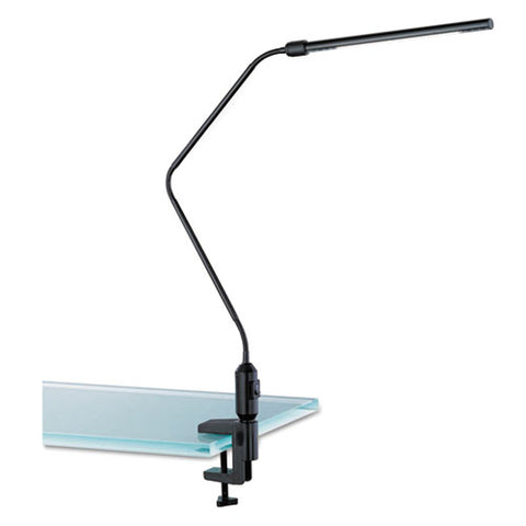 Image of Led Desk Lamp With Interchangeable Base Or Clamp, 5.13"w X 21.75"d X 21.75"h, Black