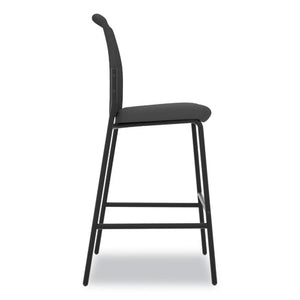 Instigate Mesh Back Multi-purpose Stool, Supports Up To 250 Lbs., Black Seat/black Back, Black Base, 2/carton