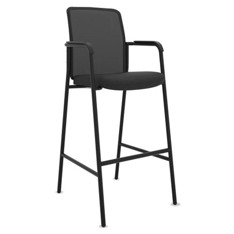 Image of Instigate Mesh Back Multi-purpose Stool, Supports Up To 250 Lbs., Black Seat/black Back, Black Base, 2/carton