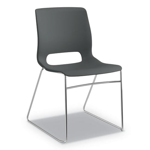 Image of Motivate High-density Stacking Chair, Shadow Seat/shadow Back, Chrome Base, 4/carton