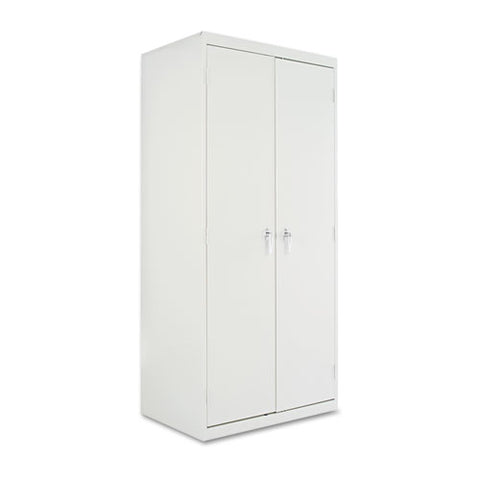 Image of Assembled 78" High Storage Cabinet, W/adjustable Shelves, 36w X 24d, Light Gray