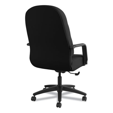 Image of Pillow-soft 2090 Series Executive High-back Swivel/tilt Chair, Supports Up To 300 Lbs., Black Seat/black Back, Black Base