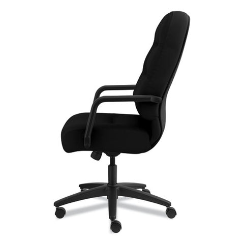 Image of Pillow-soft 2090 Series Executive High-back Swivel/tilt Chair, Supports Up To 300 Lbs., Black Seat/black Back, Black Base