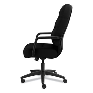 Pillow-soft 2090 Series Executive High-back Swivel/tilt Chair, Supports Up To 300 Lbs., Black Seat/black Back, Black Base