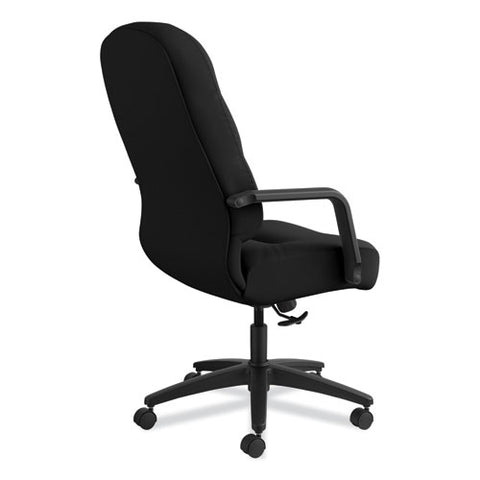 Image of Pillow-soft 2090 Series Executive High-back Swivel/tilt Chair, Supports Up To 300 Lbs., Black Seat/black Back, Black Base