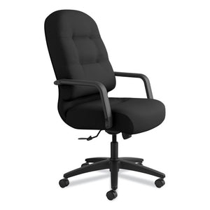 Pillow-soft 2090 Series Executive High-back Swivel/tilt Chair, Supports Up To 300 Lbs., Black Seat/black Back, Black Base