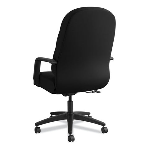 Image of Pillow-soft 2090 Series Executive High-back Swivel/tilt Chair, Supports Up To 300 Lbs., Black Seat/black Back, Black Base