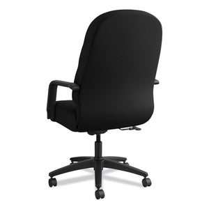 Pillow-soft 2090 Series Executive High-back Swivel/tilt Chair, Supports Up To 300 Lbs., Black Seat/black Back, Black Base