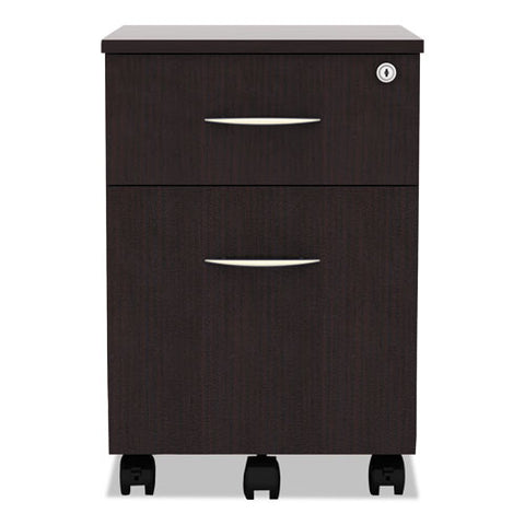 Image of Alera Valencia Series Mobile Box/file Pedestal, 15.88w X 19.13d X 22.88h, Espresso