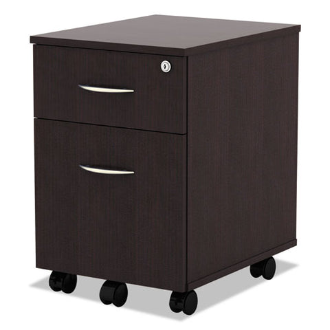 Image of Alera Valencia Series Mobile Box/file Pedestal, 15.88w X 19.13d X 22.88h, Espresso