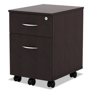 Alera Valencia Series Mobile Box/file Pedestal, 15.88w X 19.13d X 22.88h, Espresso