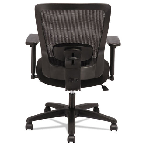 Image of Alera Envy Series Mesh Mid-back Swivel/tilt Chair, Supports Up To 250 Lbs., Black Seat/black Back, Black Base