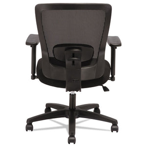 Alera Envy Series Mesh Mid-back Swivel/tilt Chair, Supports Up To 250 Lbs., Black Seat/black Back, Black Base