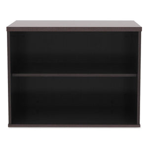 Alera Open Office Low Storage Cab Cred, 29 1/2w X 19 1/8d X 22 7/8h, Mahogany