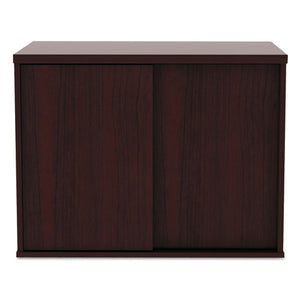 Alera Open Office Low Storage Cab Cred, 29 1/2w X 19 1/8d X 22 7/8h, Mahogany