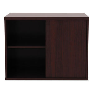 Alera Open Office Low Storage Cab Cred, 29 1/2w X 19 1/8d X 22 7/8h, Mahogany