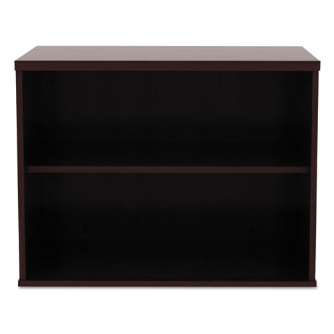 Image of Alera Open Office Low Storage Cab Cred, 29 1/2w X 19 1/8d X 22 7/8h, Mahogany