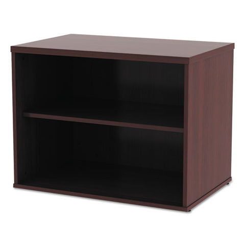 Image of Alera Open Office Low Storage Cab Cred, 29 1/2w X 19 1/8d X 22 7/8h, Mahogany