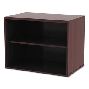 Alera Open Office Low Storage Cab Cred, 29 1/2w X 19 1/8d X 22 7/8h, Mahogany