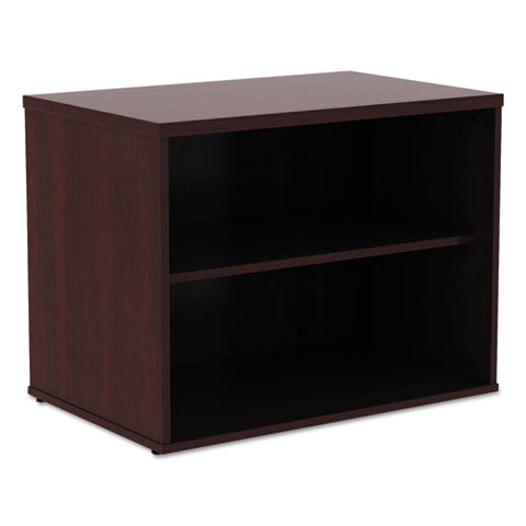 Image of Alera Open Office Low Storage Cab Cred, 29 1/2w X 19 1/8d X 22 7/8h, Mahogany