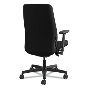 Endorse Upholstered Mid-back Work Chair, Supports Up To 300 Lbs., Black Seat/black Back, Black Base