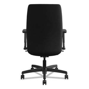 Endorse Upholstered Mid-back Work Chair, Supports Up To 300 Lbs., Black Seat/black Back, Black Base