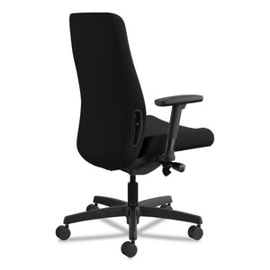 Endorse Upholstered Mid-back Work Chair, Supports Up To 300 Lbs., Black Seat/black Back, Black Base