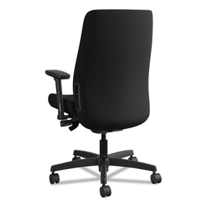 Endorse Upholstered Mid-back Work Chair, Supports Up To 300 Lbs., Black Seat/black Back, Black Base