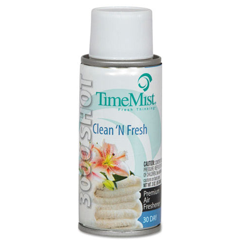 Image of 3000 Shot Micro Metered Air Freshener Refill, Clean N' Fresh, 3 Oz Aerosol, 12/carton