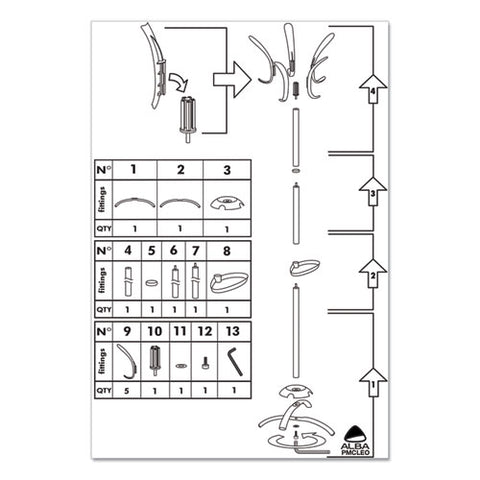 Image of Cleo Coat Stand, Stand Alone Rack, Ten Knobs, Steel/plastic, 19.75w X 19.75d X 68.9h, Black