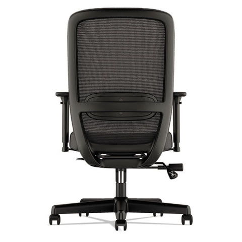 Image of Exposure Mesh High-back Task Chair, Supports Up To 250 Lbs., Black Seat/black Back, Black Base