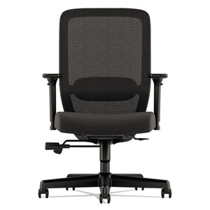 Exposure Mesh High-back Task Chair, Supports Up To 250 Lbs., Black Seat/black Back, Black Base