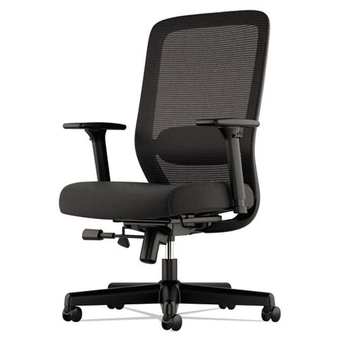 Image of Exposure Mesh High-back Task Chair, Supports Up To 250 Lbs., Black Seat/black Back, Black Base