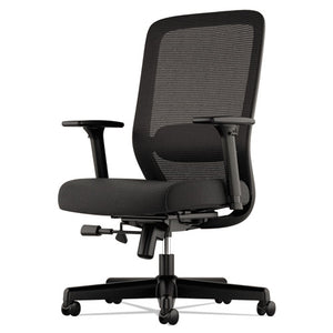 Exposure Mesh High-back Task Chair, Supports Up To 250 Lbs., Black Seat/black Back, Black Base