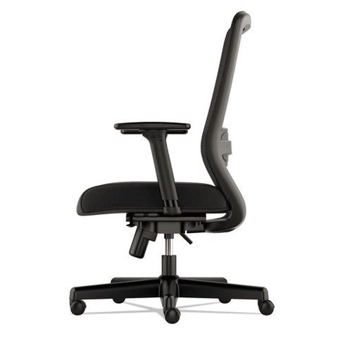 Image of Exposure Mesh High-back Task Chair, Supports Up To 250 Lbs., Black Seat/black Back, Black Base