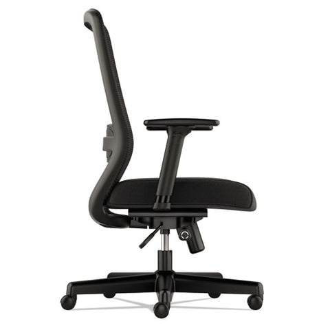 Image of Exposure Mesh High-back Task Chair, Supports Up To 250 Lbs., Black Seat/black Back, Black Base