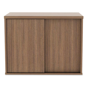 Alera Open Office Low Storage Cabinet Credenza, 29 1/2 X 19 1/8x 22 7/8, Walnut